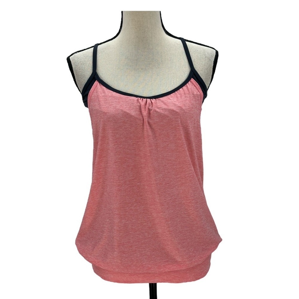 Bench Women's Workout Tank Top - Orange Black - size Small